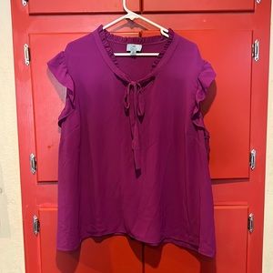 Purple CeCe blouse
